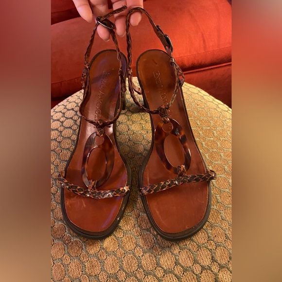 Enzo Angiolini tortoise Deco Sandal Size 7.5 - Picture 2 of 4